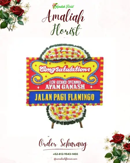 Sewa Papan Bunga Turus